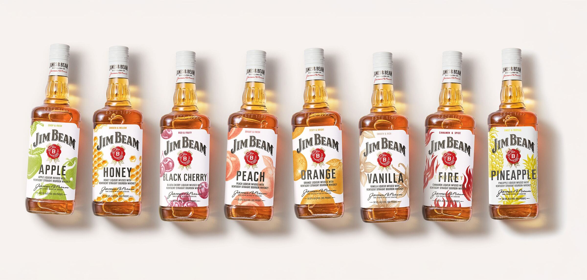Jim Beam all bottles flavors