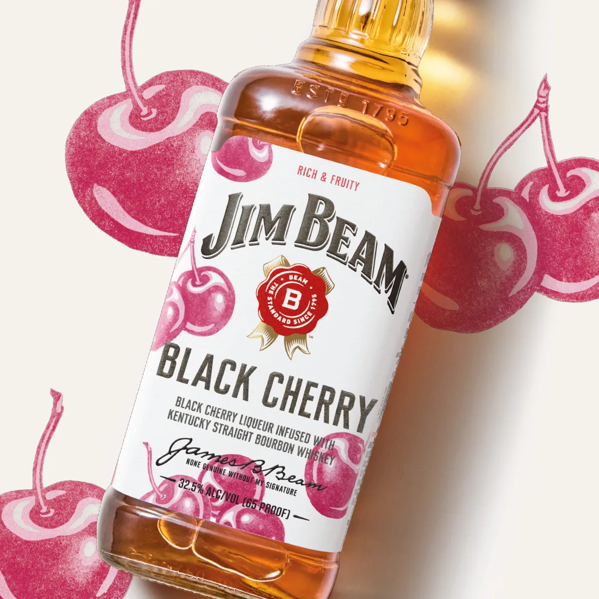 Black Cherry liqueur bottle