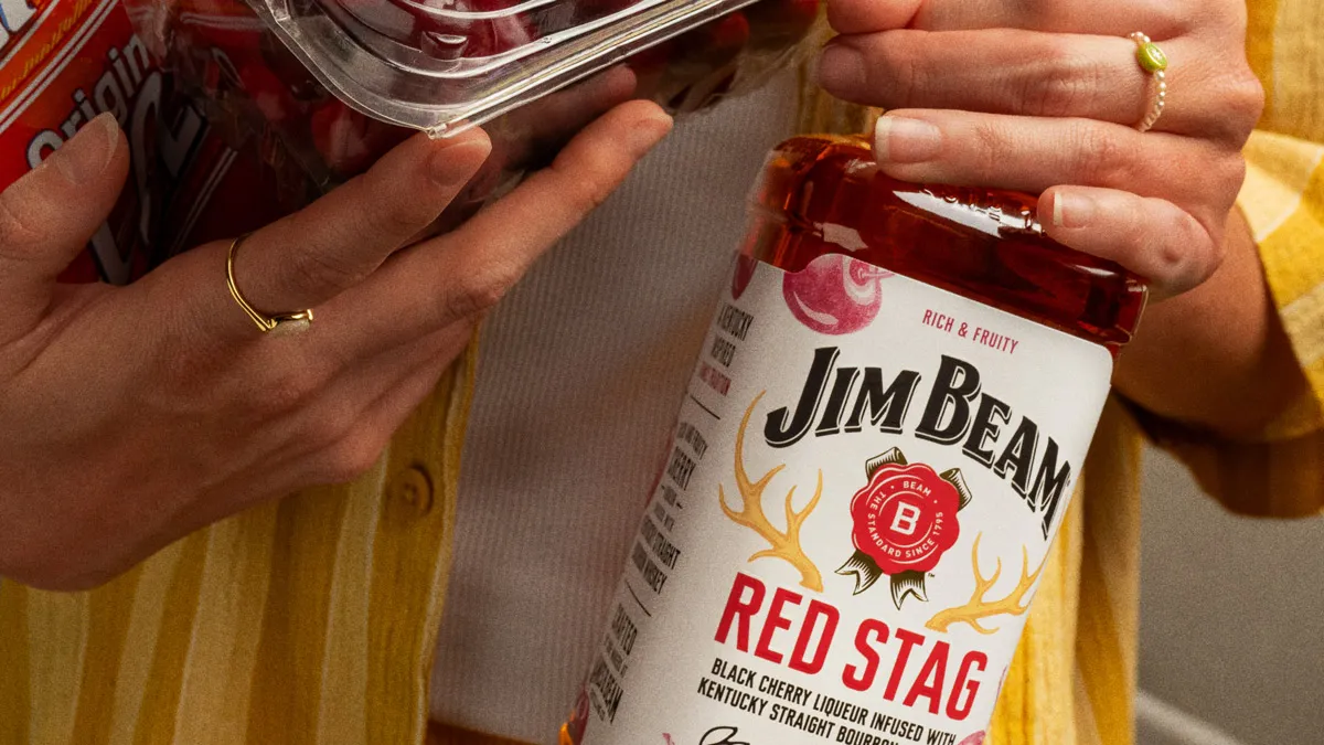 Red Stag Jim Beam bottles