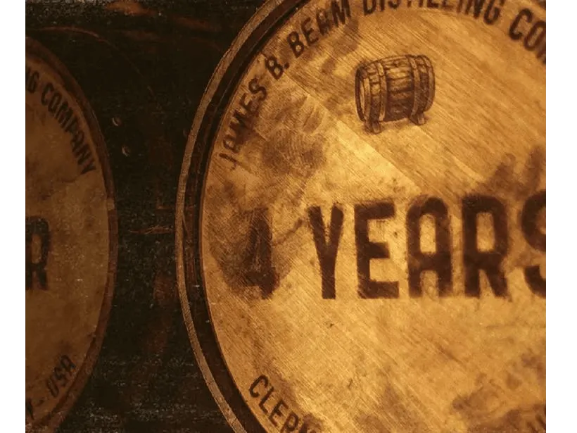 Jim beam barrel 4 years