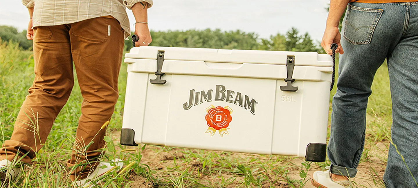 Jim beam bourbon cold box