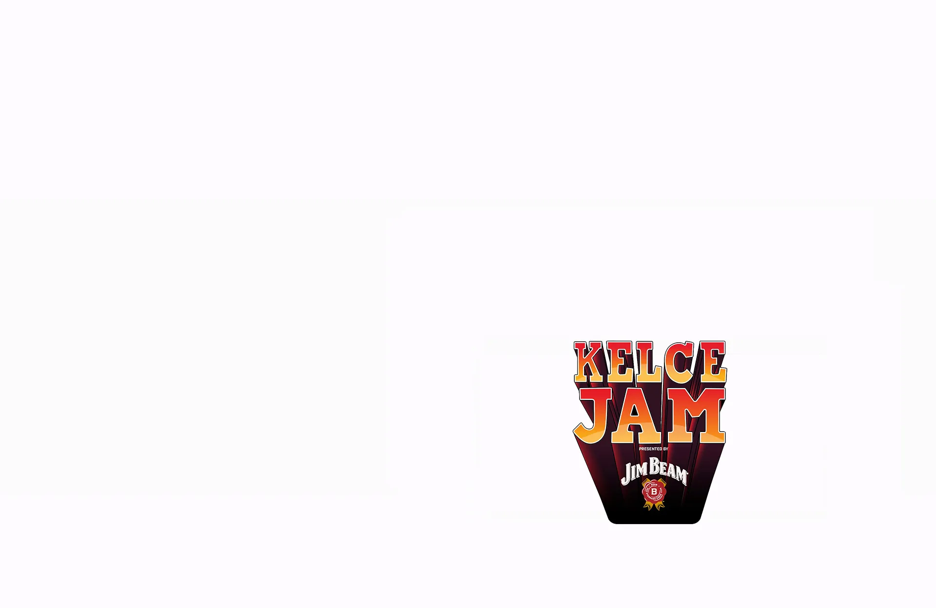 Logo Kelce Jam 2024 festival presented by Jim Beam