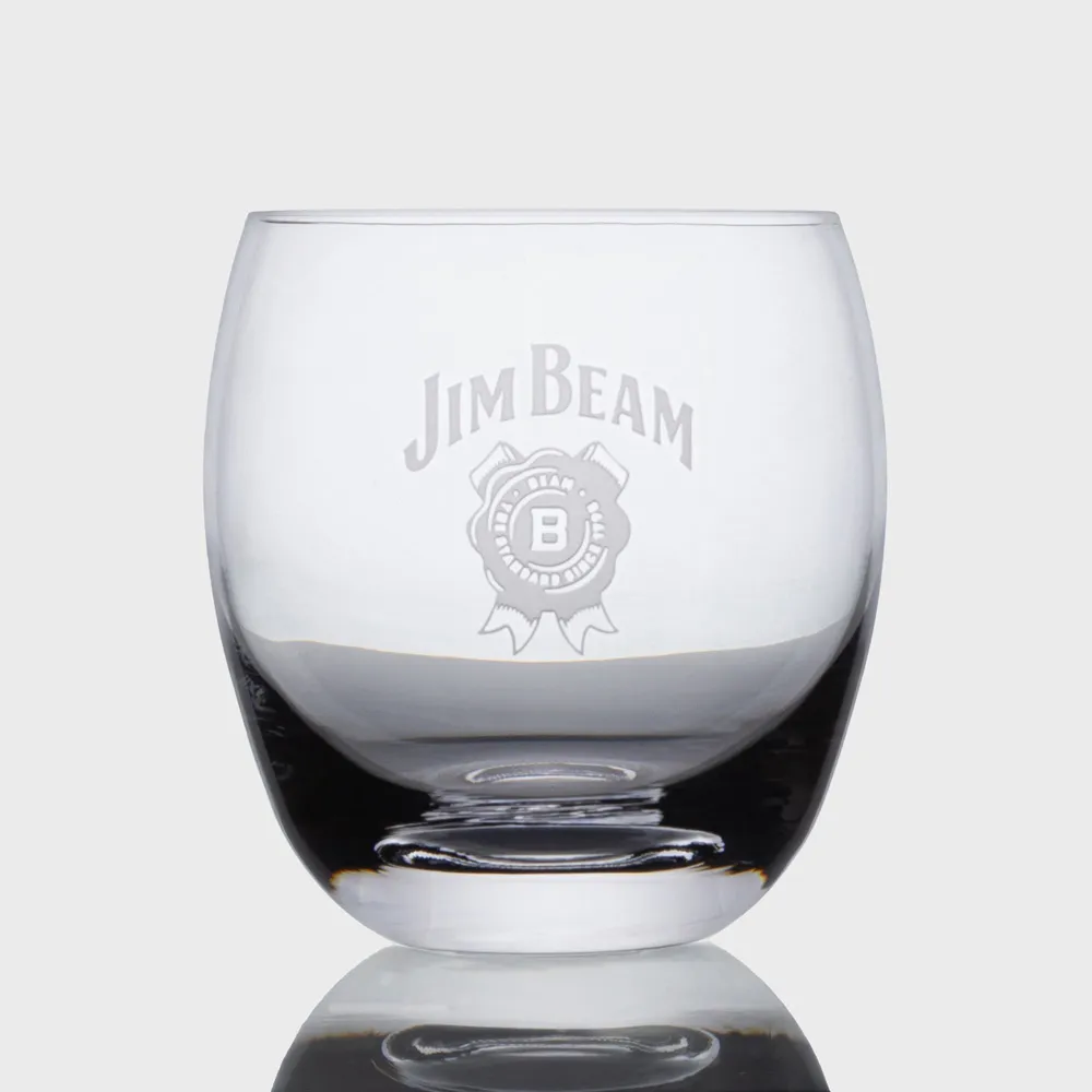 Jim Beam shot glass with brand