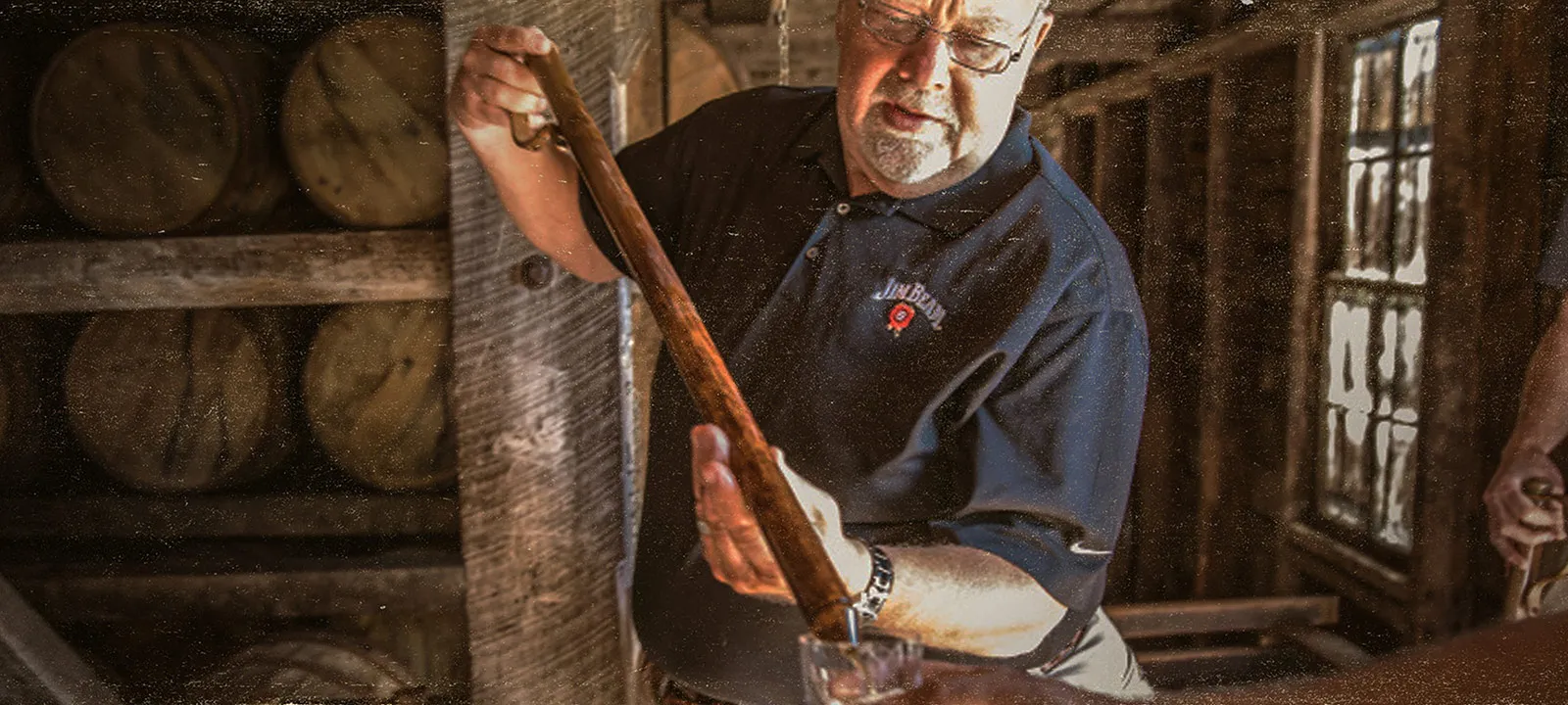 Fred Noe in the Jim Beam Distillery