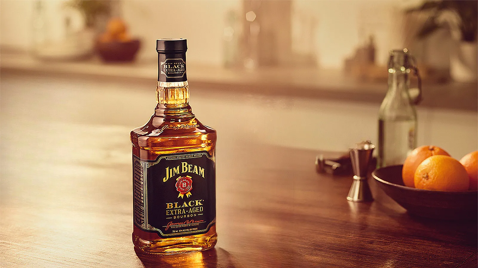Jim Beam Black Bourbon and oranges
