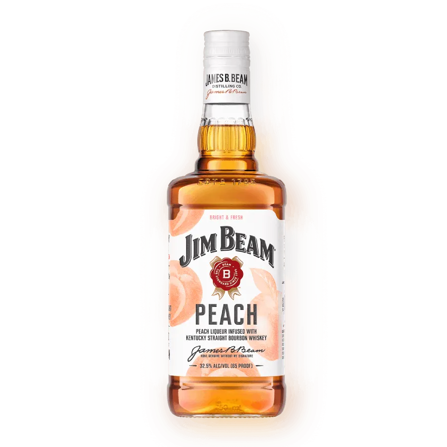 jim beam bottle bourbon flavor peach