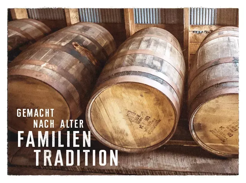 Barrels in the rackhouse